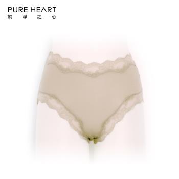 Pure Heart 波浪蕾絲-氧化鋅抗菌 無痕內褲(中腰)7件組-型號841