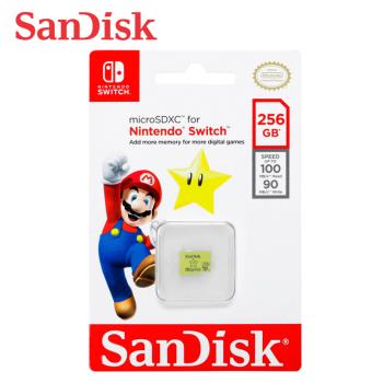 【現貨免運】SanDisk 任天堂 Switch 專用 256GB 記憶卡 microSDXC 無敵星星 終身保固