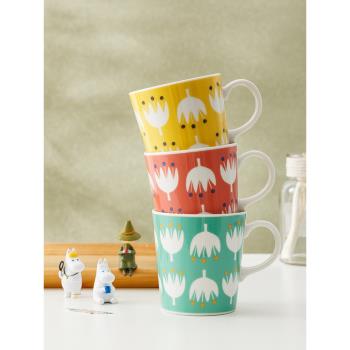 姆明Moomin北歐芬蘭馬克杯水杯早餐杯家用 日本進口陶瓷卡通杯子