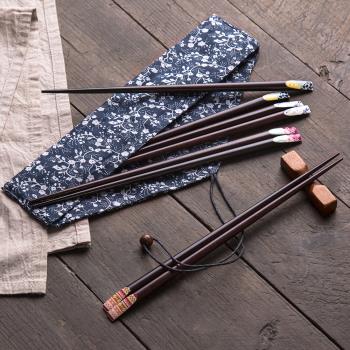 創意日式和風復古環保尖頭木筷