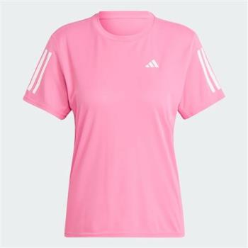 Adidas 女短袖上衣 排汗 反光 粉【運動世界】IL4128