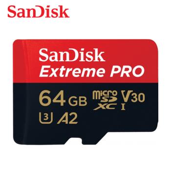 【現貨免運】SanDisk Extreme PRO 64GB 高速 記憶卡 microSD U3 V30 GoPro 空拍機適用