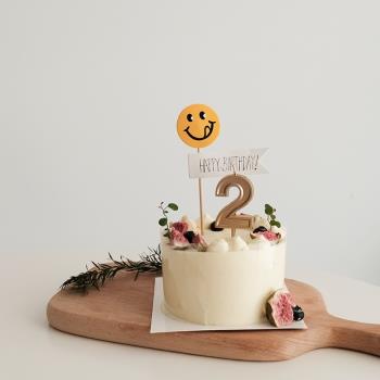 ins風簡約家用周歲烘焙生日蛋糕
