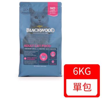 美國BLACKWOOD柏萊富-天然寵糧特調成貓亮毛配方(雞肉+糙米) 13.23LB(6KG)