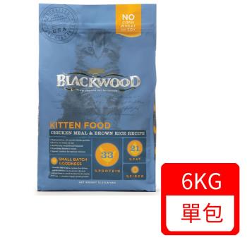 美國BLACKWOOD柏萊富-天然寵糧特調幼貓成長配方(雞肉+糙米)13.23LB(6KG)