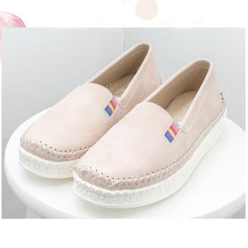 型-【Alice】台灣精品MIT手工麂皮乳膠鞋墊厚底鞋