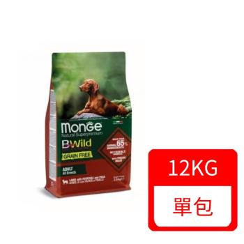 MONGE瑪恩吉BWILD真野無穀-成犬配方(羊肉+馬鈴薯+豌豆) 12kg (MB01512)