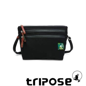 【tripose】MIN多功能袋中袋斜背包(潮感黑)
