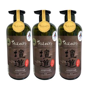 AiLeiYi洋甘菊潤膚沐浴精-壇道/檀香1000ml(3瓶/組)