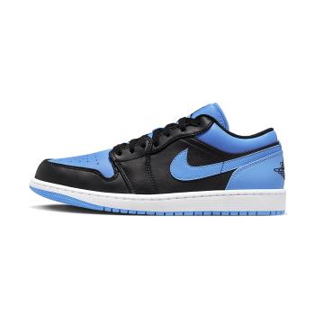 Nike Air Jordan 1 Low 男 黑藍 北卡藍 喬丹 低筒 AJ1 經典 休閒鞋 553558-041