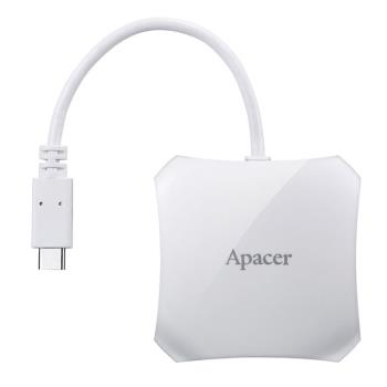 Apacer 宇瞻 AP350 USB 3.1 Type-C 集線器 ４孔集線器 相容於 USB 3.0 2.0 Mac