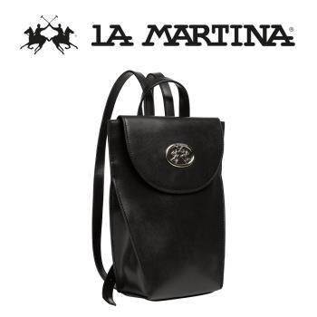 LA MARTINA 頂級素面皮革後背包 LMZA01062T 限量2折 全新專櫃展示品(黑色)