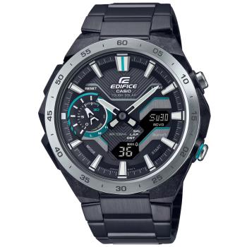 CASIO EDIFICE 太陽能x藍牙連線 賽車計時腕錶 ECB-2200DD-1A