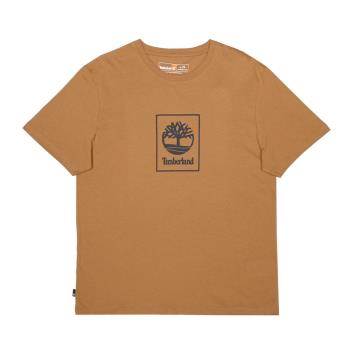 Timberland 男款小麥色大樹LOGO短袖T恤|A286CP57