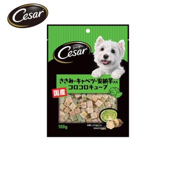 【Cesar西莎】狗點心 雞肉佐甘藍與安納芋 100g 寵物/狗零食/狗食 