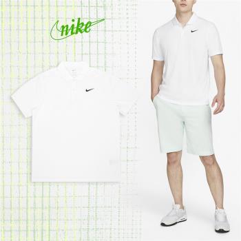 Nike Polo衫 Golf 男款 白 黑 高球 短袖 上衣 吸濕 快乾 高爾夫 小勾 CU9793-100