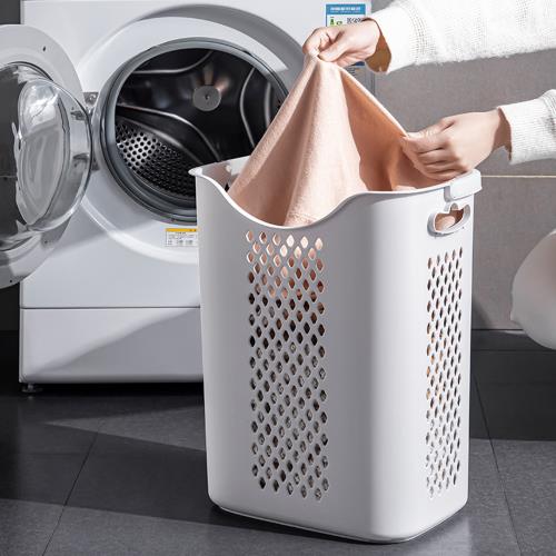 Mr.box 日式無印風洗衣籃-特大籃+內衣籃 各1入