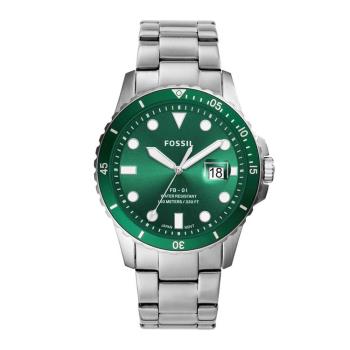 FOSSIL 日期三針不鏽鋼腕錶-綠 FS5670