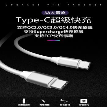 3A 1M 超級快充充電線 TYPE-C to TYPE-C-X4入