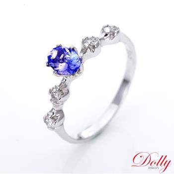 Dolly 14K金 天然丹泉石鑽石戒指-006