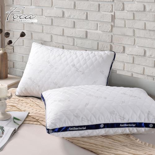 【FOCA】飯店等級 德國銀離子防蹣抗菌3D立體舒眠枕(超值買一送一)