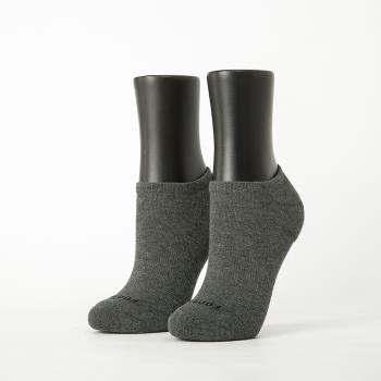 【FOOTER除臭襪】微分子氣墊單色船型薄襪-女款(T71M-深灰)