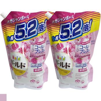 P&G BOLD 超濃縮洗衣精 2.46kg  補充包 粉色 (牡丹花香) 2入組