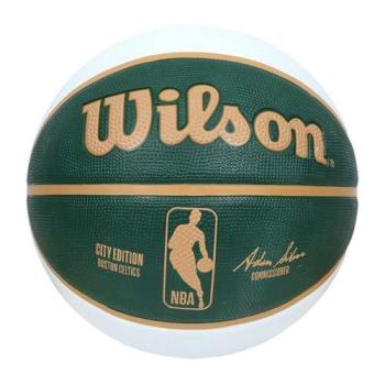 WILSON NBA城市系列-塞爾提克-橡膠籃球 7號籃球-訓練 室外 室內