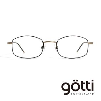 【Götti】瑞士Götti Switzerland 不規則方框鈦金光學眼鏡(- DORGE)
