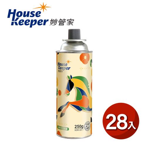 妙管家 火順安控通用瓦斯罐250g 28入組 好運奔馳版(大容量防爆CRV卡式罐 戶外露營野炊瓦斯瓶)