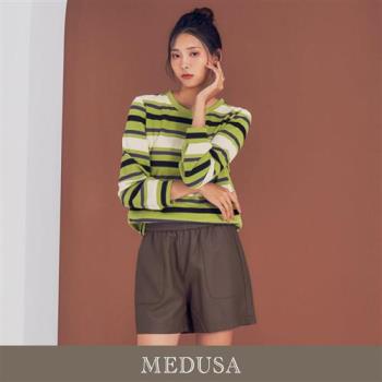 現貨【MEDUSA 曼度莎】清新綠色織紋質感上衣（M-XL）｜女上衣 長袖 休閒上衣