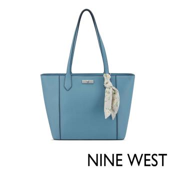 【NINE WEST】 HARMON 梯型手提托特包-藍色(537022)