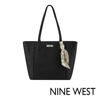 【NINE WEST】 HARMON 梯型手提托特包-黑色(537022)