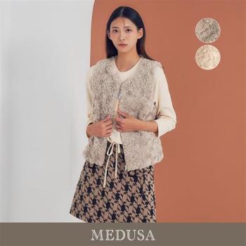 現貨【MEDUSA 曼度莎】毛茸茸素雅背心外套 - 2色（M-XL）｜女外套 毛外套 毛背心