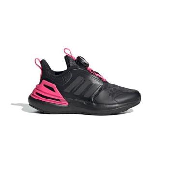 Adidas RapidaSport Boa K 中童 黑 粉紅 防潑水 快速綁帶 運動 休閒 慢跑鞋 IF0370