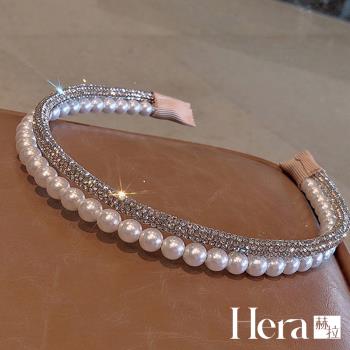 【Hera 赫拉】燦若星河雙層圓珠水鑽髮箍 HBD1