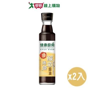 健康廚房 釀造薄鹽醬油(300ML)【兩入組】【愛買】