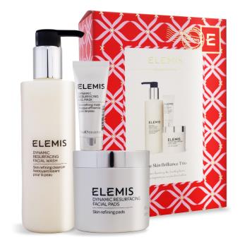 ELEMIS 煥膚亮顏禮盒[洗面乳200ml+潔膚片60片+凝膠面膜15ml]-國際航空版q