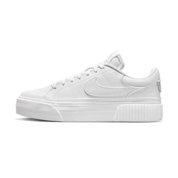 Nike Court Legacy Lift 女 白 厚底 皮革 基本款 運動 休閒 休閒鞋 DM7590-101