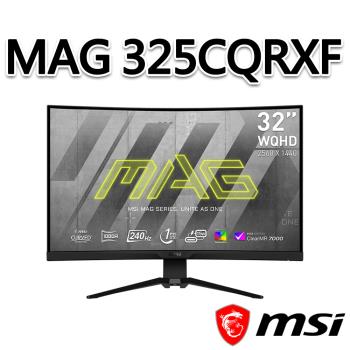 msi微星 MAG 325CQRXF 31.5吋 曲面電競螢幕
