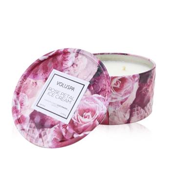 Voluspa 兩個燈芯錫芳香蠟燭 - Rose Petal Ice Cream170g/6oz