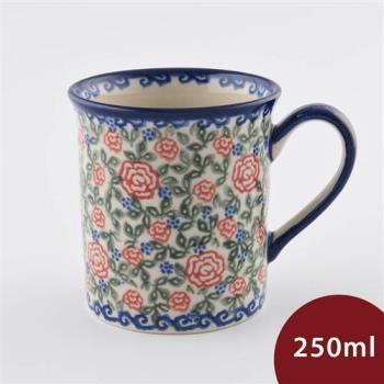 【波蘭陶】綠野玫瑰系列 濃縮咖啡杯 250ml 波蘭手工製