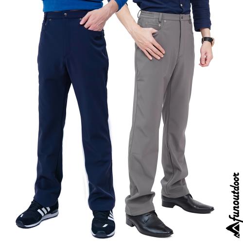 【戶外趣】男款加厚內絨禦寒防風杜邦防潑水彈性三層軟殼褲 ( HMP007 四色選/單件 )