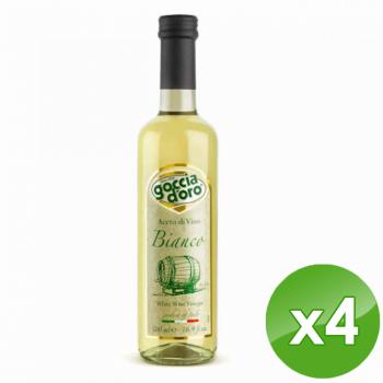 琉宇醬選 Goccia doro  義式白葡萄醋(500ml/瓶)x4瓶