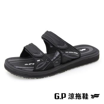 G.P 女款高彈性舒適雙帶拖鞋G9359W-黑色(SIZE:35-39 共三色) GP