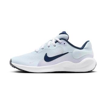 Nike Revolution 7 大童 白藍灰 基本款 慢跑 運動 休閒 慢跑鞋 FB7689-004