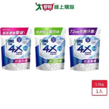 白蘭4X極淨酵素抗病毒洗衣精補充包1.5kg【愛買】