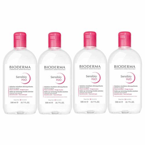 BIODERMA貝膚黛瑪 舒敏高效潔膚液500mlx4入組(平行輸入)