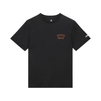 Converse 短袖 Converse CONS x Quartersnacks 男款 黑 粉 純棉 聯名 短T 10026954A01
