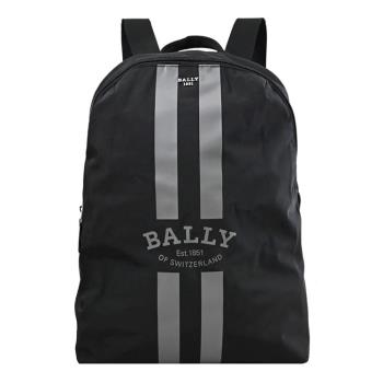 BALLY 6301988 輕量化摺疊尼龍後背包禮盒組.黑-附手拿包